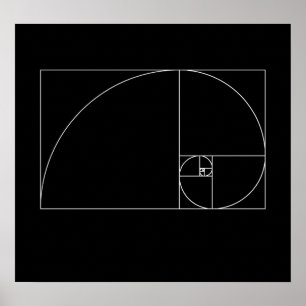 Poster Fibonacci Spiral