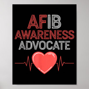 Poster Fibrillation auriculaire médicale maladie cardiaqu