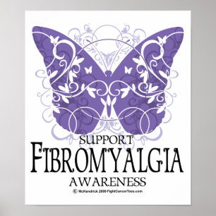 Poster Fibromyalgia Butterfly