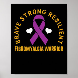 Poster Fibromyalgie résistante forte Pu de sensibilisatio