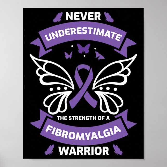 Poster Fibromyalgie - Sensibilisation des guerriers (Devant)