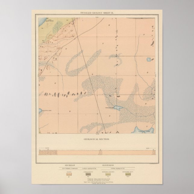 Poster Fiche géologique détaillée IX (Devant)