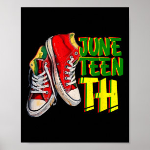 Poster Fiche nutritionnelle du roi noir de Juneteenth en