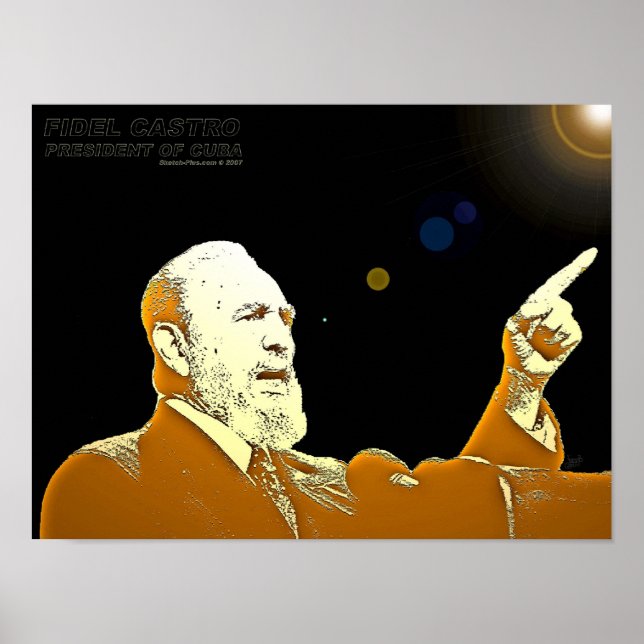 Poster Fidel Castro-24x18-PRINT (Devant)