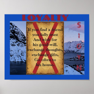 Poster Fidélité de Havamal