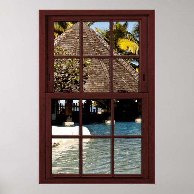 Poster Fidji Island View #1 of 3 Image Window Illustratio (Devant)