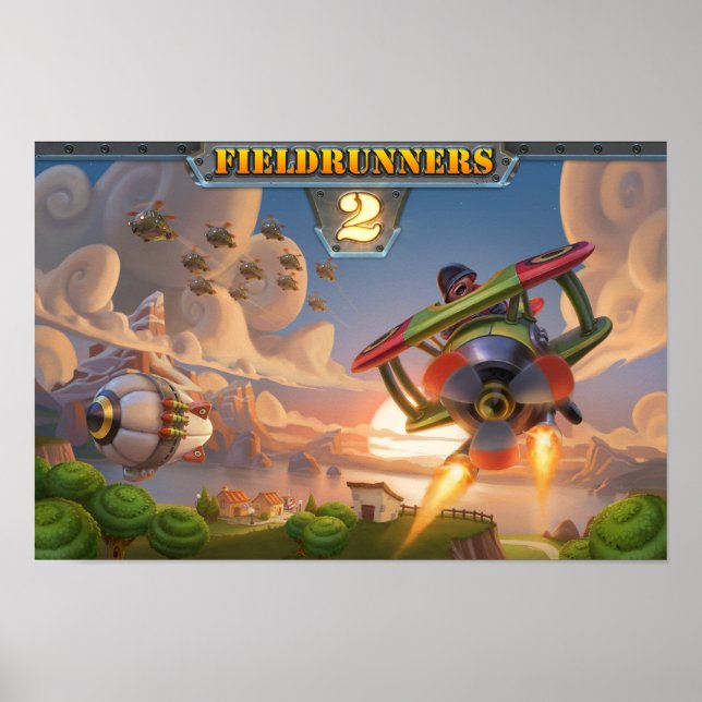 Poster Fieldrunners 2 - Prenez le ciel (Devant)