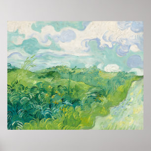 Poster Fields du blé vert - Vincent van Gogh