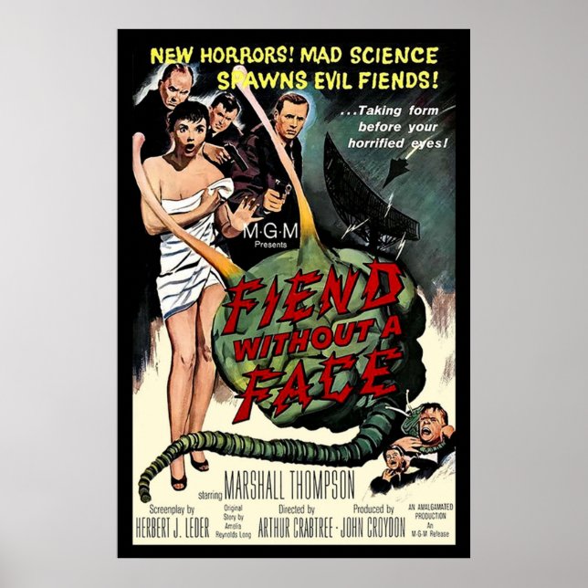 POSTER FIENDS SANS VISAGE (Devant)