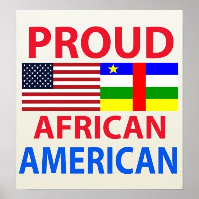 Poster Fier Afro-Américain (Devant)