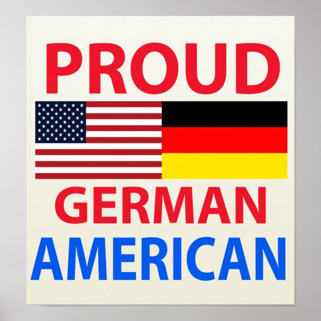 Poster Fier Allemand Américain (Devant)