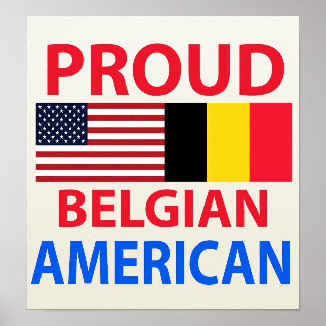 Poster Fier Belge-Américain (Devant)