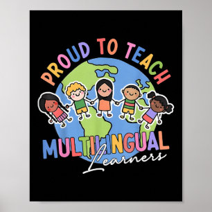 Poster Fier d'enseigner aux apprenants multilingues le re