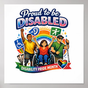 Poster Fier d'être handicapé