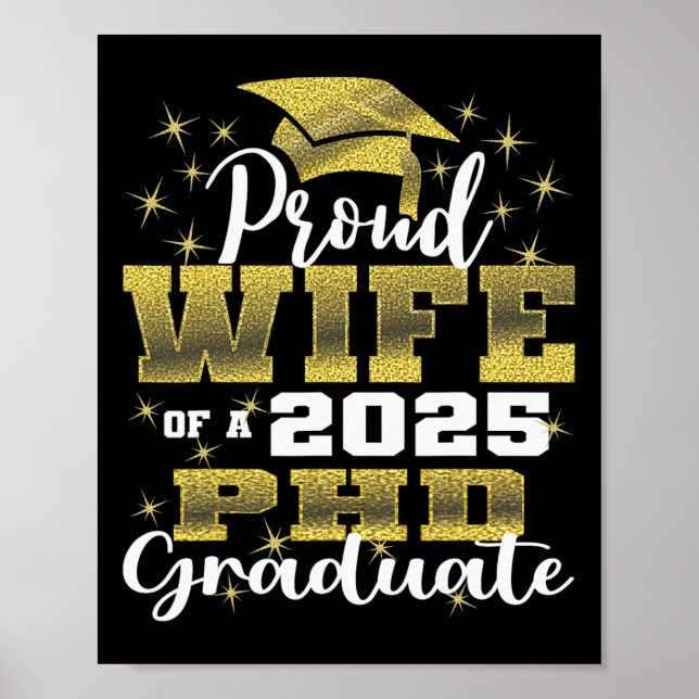 Poster Fier Femme Cl De Doctorat Docteur De 2025 Doctorat (Devant)