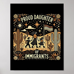 Poster Fier Fille Des Immigrants Mexicains