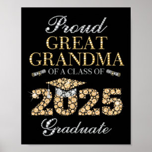 Poster Fier Grand Grand Grand-Mère D'Un Cl De 2025 Diplôm