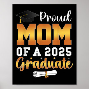 Poster Fier Maman D'Un 2025 Graduate Senior Cl De 2025 Gr