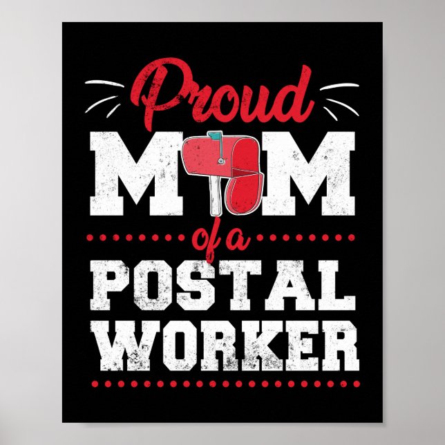 Poster Fier Maman D'Un Vote Du Travailleur Postal Voter P (Devant)
