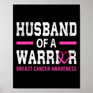 Poster Fier Mari D'Un Guerrier Du Cancer Du Sein Squ Sout