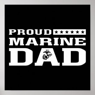 Poster Fier Marine Papa
