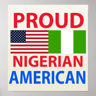 Poster Fier Nigérian-Américain