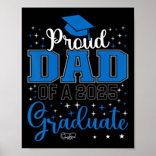 Poster Fier Papa D'Un Cl De 2025 Diplômé Pour Diplôme