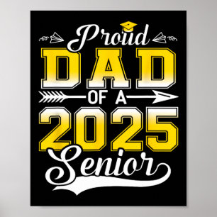 Poster Fier Papa D'Un Diplômé Supérieur De 2025
