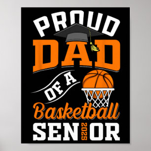 Poster Fier Papa D'Un Sketll Senior Cl De 2025 Graduation
