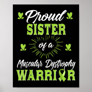 Poster Fier Soeur D'Un Guerrier De Dystrophie Musculaire 
