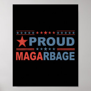 Poster Fier supporter de l'énorme détritus Trump d'Amériq