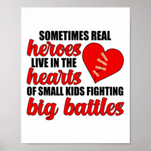 Poster Fière Chd Warrior Congénitale Maladie cardiaque