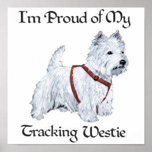 Poster Fière de mon Westie de traçage