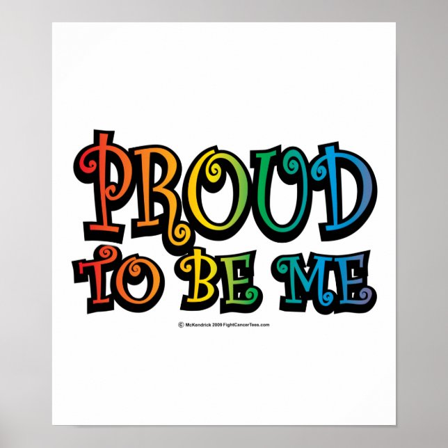 Poster Fière D'Être Moi LGBT (Devant)