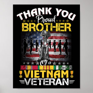 Poster Fière Frère D'Un Vétérinaire Du Vietnam - Vie Merc