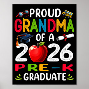 Poster Fière grand-mère de la promotion 2026 de maternell