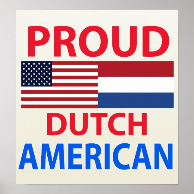 Poster Fière Hollandaise Américaine (Devant)