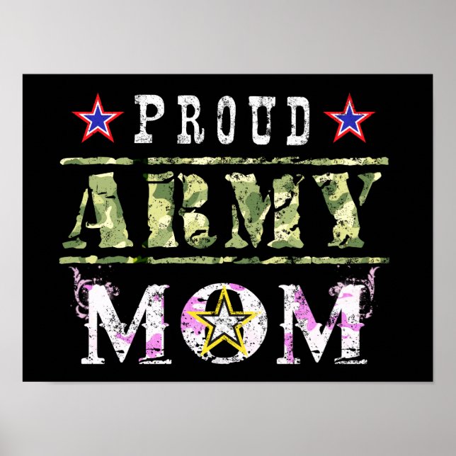 Poster Fière maman de l'armée (Devant)