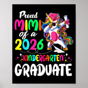 Poster Fière mimi d'un diplômé de pré-maternelle de la pr