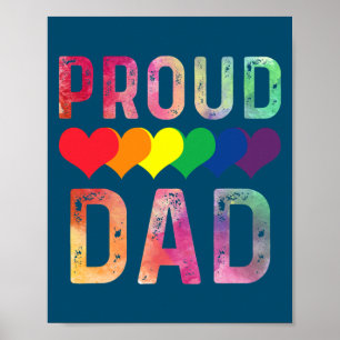 Poster Fière Papa Trans Droits Lgbt Pride Lgbt
