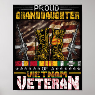 Poster Fière Petite-Fille D'Une Chemise Vétérinaire Du Vi