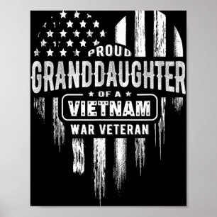 Poster Fière Petite-fille Viêt-Nam Vétéran de la guerre G