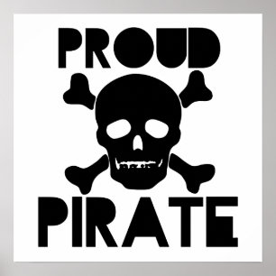 Poster Fière Pirate