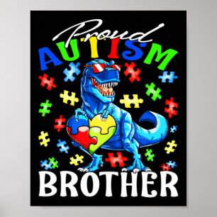 Poster Fière Sensibilisation sur l'autisme du frère de l'