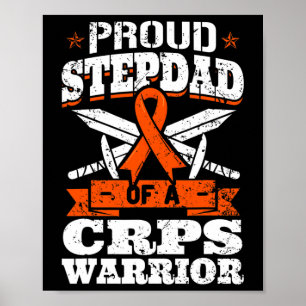 Poster Fière Stepdad D'Un Militaire Des Crps Guerrier Rsd
