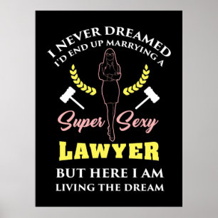 Poster Fière Super Avocate Lady