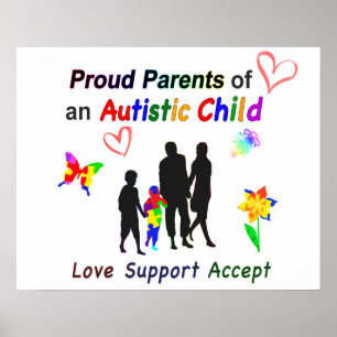 Poster Fiers parents autistes