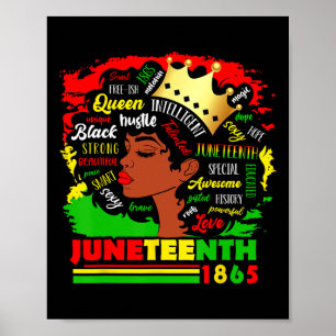 Poster Fierté 1865 Célébrer les femmes noires Africaines-