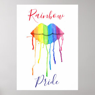Poster Fierté arc-en-ciel
