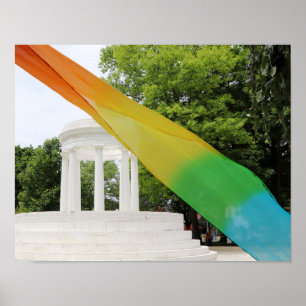 Poster Fierté arc-en-ciel de Marshall Michigan